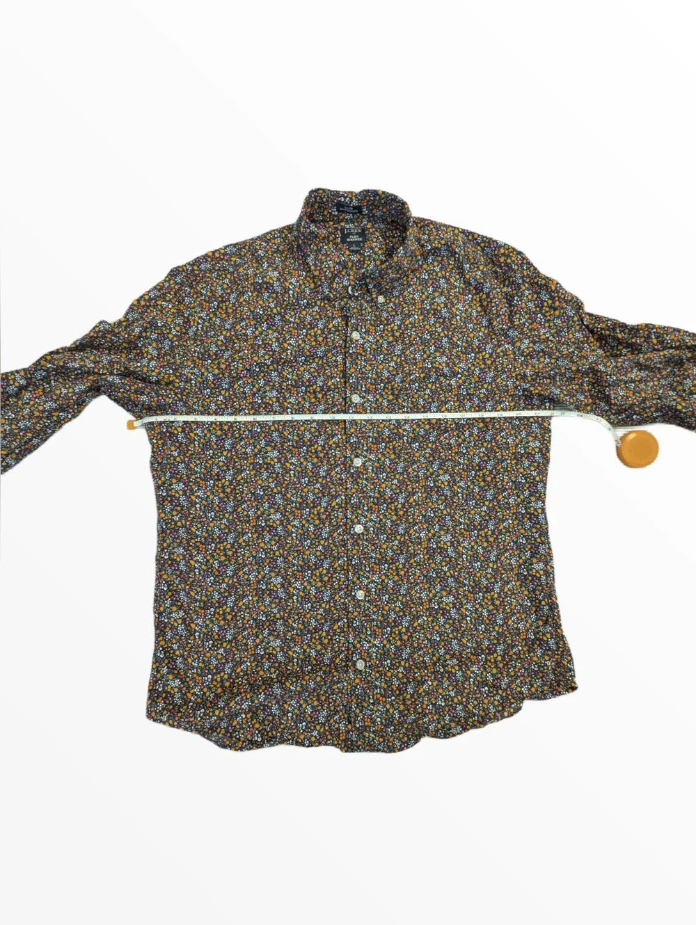 Men's Long-Sleeve Floral Button-Down Shirt - Multicolor